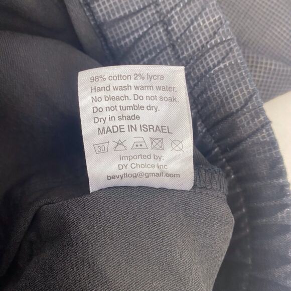 Bevy Flog Shely Black Original Pants Joggers Drawstring Stretch Women’s Size 25 - Picture 8 of 11